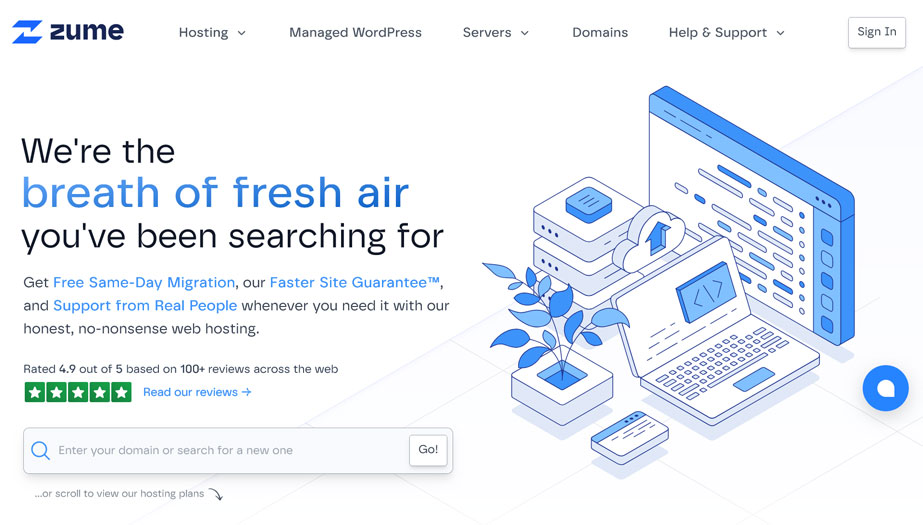 zume hosting provider example