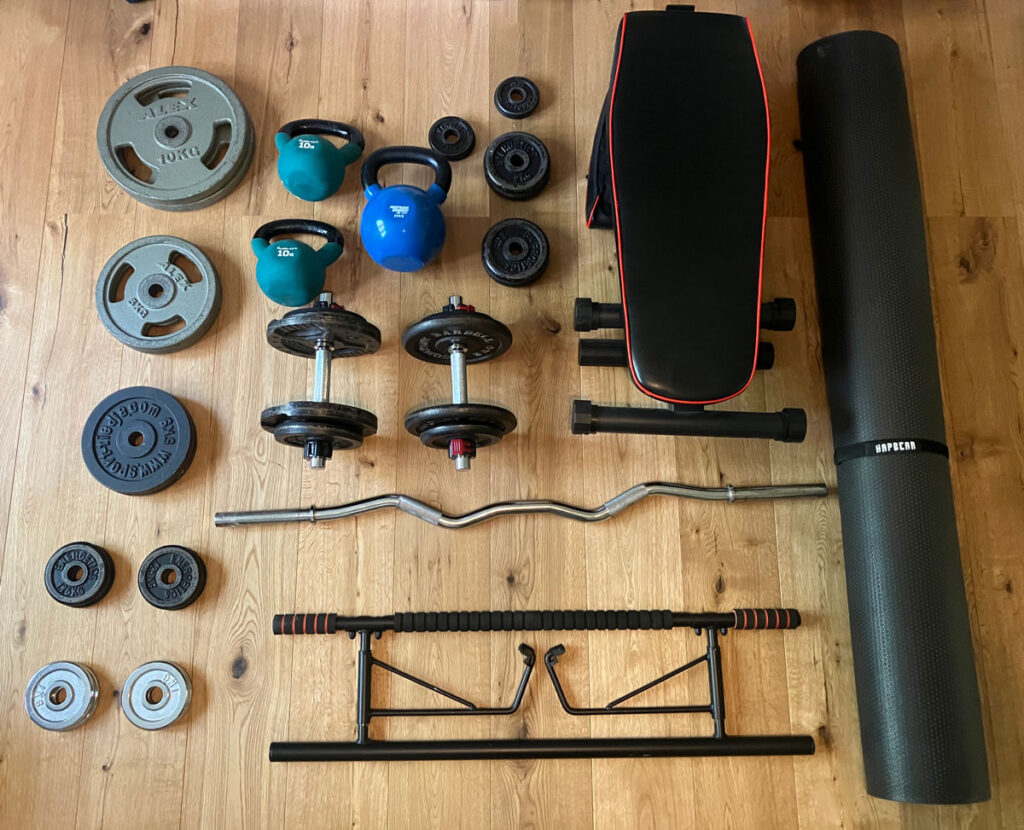 home gym equipment since exercising helps with tinnitus